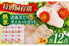 清流美どり タンパク質豊富なダイエットセット 2種 12点 鶏肉 鶏むね お取り寄せ 岐阜市/若鶏の春近 [ANDL009]