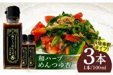 和ハーブ めんつゆ香 3本セット 4倍希釈 岐阜市 / 太陽の薬膳 [ANEZ001]