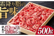 飛騨牛 切り落とし 500g 等級 部位お任せ 化粧箱入り 牛肉 岐阜市 / だるまミート [ANBE013]
