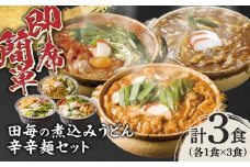 岐阜の味　田毎の煮込みうどん辛辛麺セット 即席 カンタン 麺 岐阜市 / ラボレムス [ANFP004]