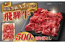 A5等級 飛騨牛 切り落とし 500g ブランド牛 最高級 A5ランク 岐阜市 / 三心 [ANGY011]