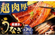 国産うなぎの長焼き 5尾 鰻 たれ 肉厚 岐阜市 / 本格炭焼うな吉 [ANHH002]
