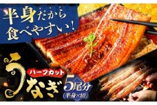 国産うなぎ長焼き 1/2尾×10パック(5尾分) 鰻 たれ 肉厚 岐阜市 / 本格炭焼うな吉 [ANHH006]