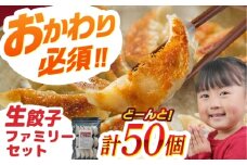 【人気】生餃子専門店「新助」の餃子！ファミリーセット(50個入り)　餃子 ぎょうざ ギョーザ　岐阜市 / ドルフィン株式会社 [ANHL001]