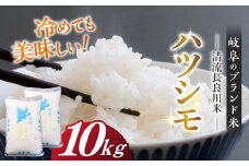【11月発送】【R7年産】岐阜ハツシモ 10kg 名水100選に選ばれた長良川中流の水で育った「清流長良川米」 すし飯  冷めても美味しい お米 岐阜市/森ライス [ANCU003]