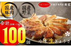 生餃子専門店「新家」の生餃子　元気がモリモリ100個セット