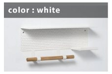 【秋の大感謝祭開催中！飛騨牛が抽選で当たる】ＷＡＬＬ　ＨＡＮＧＥＲ（壁付け用小物置き）【カラー：サテンホワイト】