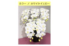 光触媒造花胡蝶蘭　5本立（ホワイトイエロー）