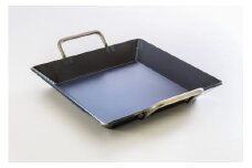 究極の極厚グリルプレート【厚さ4.5mm・大サイズ30cm×30cm・ファミリー用】アウトドア（キャンプやBBQ）で大活躍☆IH可