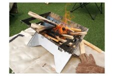 【秋の大感謝祭開催中！飛騨牛が抽選で当たる】【Hot Camp】 Fire Base 焚き火台 Mサイズ ステンレス製