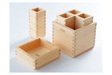 国産桧の桝で作った「いこいシリーズ」酒器セット