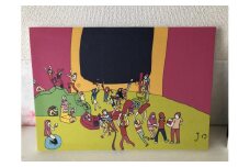 【秋の大感謝祭開催中！飛騨牛が抽選で当たる】絵画『あそびごころ』小サイズ