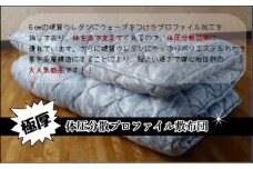 【高級ホテル仕様】体圧分散プロファイル多層極厚敷布団 カラー：ブルー