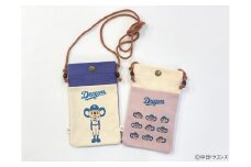 【中日ドラゴンズとのコラボアイテム】のこり染×ドアラスマホショルダー　あずき