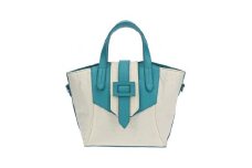 【和然WASHIKA】和紙×牛革ベルトデザインBAG カラー：ターコイズブルー