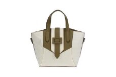 【和然WASHIKA】和紙×牛革ベルトデザインBAG カラー：オリーブ