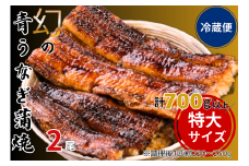 【冷蔵便】幻の青うなぎ蒲焼（特大サイズ）2尾