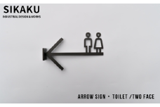 ARROW SIGN(矢印型案内ボード) Toilet /TWO FACE