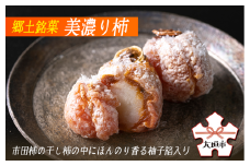 【秋の大感謝祭開催中！飛騨牛が抽選で当たる】【季節限定】郷土銘菓 美濃り柿 （15個入）市田柿の干し柿の中に ほんのり 香る 柚子餡が入っています 御菓子司 胡蝶庵 お菓子 和菓子 干し柿 お菓子 高級 プレゼント 記念日 柿 銘菓 胡蝶庵 岐阜県 大垣市