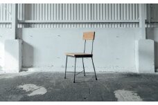【9月30日〆飛騨牛が抽選で当たる】 SK CHAIR -OAK- チェア 椅子 イス いす アイアン スチール アンティーク レトロ インテリア モダン シンプル スタイリッシュ 鉄製 SIKAKU 岐阜県 大垣市