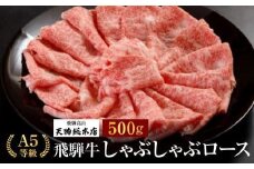 A5等級 飛騨牛 しゃぶしゃぶロース 500g | A5 黒毛和牛 肉 和牛 牛肉 牝牛 飛騨牛 高級 おいしい 人気 しゃぶしゃぶ 飛騨高山 天狗総本店 BP017