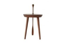 【高島屋選定品】 STEP STEP (靴べら付きスツール) ブラックウォールナット材 家具 椅子 スツール チェア 木製 ブナ 靴ベラ 玄関 (株)高島屋 AT055