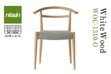 飛騨の家具 WhiteWood チェアWOC-1310-O nissin | 張地が選べる セミアームチェア 背もたれ 無垢材 騨家具 オーク 木製 家具 おしゃれ 人気 おすすめ 新生活 一人暮らし 国産 飛騨高山 ダイニングチェア 日進木工 BW013