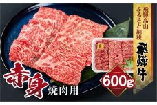 飛騨牛 もも 焼肉用 600ｇ 肉 ブランド牛 黒毛和牛 もも肉 バーベキュー キャンプ 飛騨高山 山武商店 LZ008
