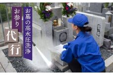 高山市のお墓の高水圧洗浄・お参り代行サービス 内限定 お墓参り代行 墓清掃 墓掃除 お線香 冬季不可 一善 KD002