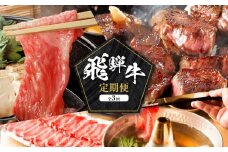 飛騨牛 定期便 全3回 900g ( 300g × 3ヶ月 ) 牛肉 ( 切り落とし / サイコロステーキ / 肩ロース薄切り ) | 肉 食べ比べ  岐阜 高山市 飛騨高山 岐阜県 人気 お楽しみ おすすめ ZZ014