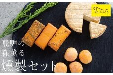 スモークチーズ セット ブロック3種 カマンベール ミニカチョカバロ ( スモークチーズブロック ・ カマンベールチーズ ・ ミニカチョカバロチーズ ) 飛騨高山 TABIBITO KX004