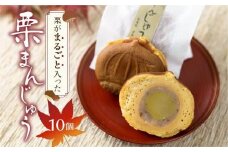 栗がまるごと入った 栗まんじゅう 10個 | おかし お菓子 和菓子 くり 栗 饅頭 まんじゅう お饅頭 おやつ お茶請け 冷凍 短冊熨斗のみ ギフト プレゼント バレンタイン ホワイトデー 母の日 飛騨高山 金亀館 KV002