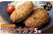 飛騨牛入りミンチカツ（国産１００％）5枚入り | お惣菜 メンチカツ レンジで お手軽 冷凍 揚げ物 和牛  肉 お取り寄せグルメ 助春 KW002