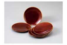 【高島屋選定品】飛騨春慶塗 （手塗漆） 取り皿 ５客揃え 5枚 お皿 小皿 春慶 工芸品 漆器 漆塗 和食器 器 天然木 (株)高島屋 AT015