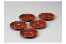 【高島屋選定品】飛騨春慶塗 （手塗漆） 茶托 ５客揃え 5枚 茶たく 茶道具 春慶 工芸品 うるし 来客 コースター 受け皿 漆器 漆塗 和食器 器 天然木 (株)高島屋 AT016