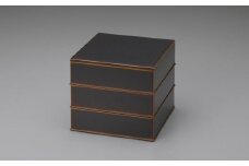 【高島屋選定品】飛騨春慶塗 （手塗漆） 角重三段 内黒塗 三段重 お重 重箱 菓子重 木製重箱 御節 おせち 春慶 工芸品 うるし 漆器 漆塗 和食器 器 天然木 (株)高島屋 AT019