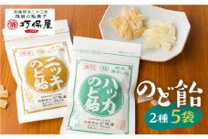 のど飴詰合せ 2種 大人のお菓子 のどあめ 飴 ハッカ飴 ニッキ飴 打保屋 KY005