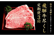 満喫飛騨牛3ヶ月定期便（全3回）牛肉 しゃぶしゃぶ ステーキ 切り落とし 飛騨牛のこもり FC101