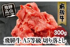 【10月発送】飛騨牛 A5等級 切り落とし  小間切れ A5ランク A5 5等級 肉  黒毛和牛 ブランド牛 300g 飛騨高山 ながせ食品 FH001VC10