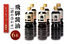 【レビューキャンペーン中】飛騨醤油詰め合わせ (6本) | しょうゆ  角一 こいくち 薄口 中元 歳暮 ギフト 飛騨高山 日下部味噌醤油醸造  AV021