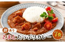 訳あり とまとたっぷりカレー（160ｇ×7袋）| 野菜の旨味 レトルト トマト カレー 人気 野菜たっぷり 子供 おいしい ふるさと清見21 DC021