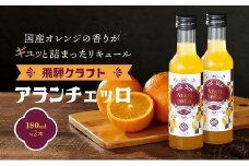 飛騨クラフト アランチェッロ 180ml 2本セット |リキュール 酒 お酒 国産 オレンジ 飛騨高山 森瓦店 MM008VC13