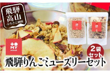 飛騨りんご&甘酒 ミューズリー 食べ比べ セット | グラノーラ シリアル お菓子 朝食 砂糖不使用 添加物保存料不使用 トミィミューズリー BS019VC13