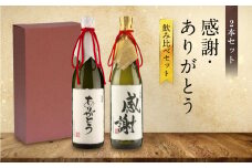 【特別ラベル】感謝・ありがとう飲み比べセット | お世話になった人に贈る特別ラベル 酒 アルコール お祝い ギフト イベント 謝礼 有限会社舩坂酒造店 FB054