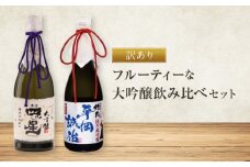 【訳あり】フルーティーな大吟醸飲み比べセット | 日本酒 酒蔵 セット 飲み比べ 宅飲み 酒 有限会社舩坂酒造店 FB057