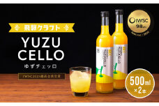 ゆずのリキュール＜ゆずチェッロ500ml×2本セット＞ | お酒 ゆず 柑橘 サワー お家時間にぴったり おしゃれ カクテル 飛騨クラフト MM032