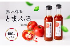トマトを使った赤い梅酒＜とまふる180ml×2本セット＞ | 頑張る自分にご褒美 お酒 梅酒 トマト アルコール おいしい おしゃれ 飛騨クラフト MM037