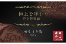【飛騨地方肥育限定】飛騨牛モモ すき焼き用 500g | 飛騨牛 肉 牛肉 食品 赤身 すき焼き 精肉店 和牛 おいしい 飛騨高山 天狗中央精肉店 SS003