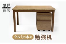 クルミの木の勉強机 | 日本製 天然木 無垢材 クルミ 木製 デスク 棚 引き出し 収納 パソコンデスク 学習デスク 勉強机 シンプル  飛騨由来 SM003