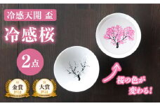 【温度で変化する】【美濃焼】 白平盃ペアセット 『冷感桜』【丸モ高木陶器】≪多治見市≫ 食器 おしゃれ [TBA007]